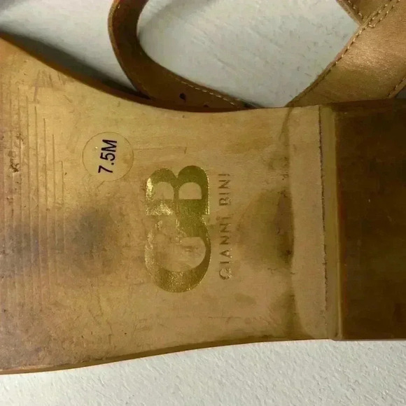 Gianni Bini Pink Fabric and Leather Multicolored Mary Jane Sandals - Size 7.5 - Picture 4 of 5